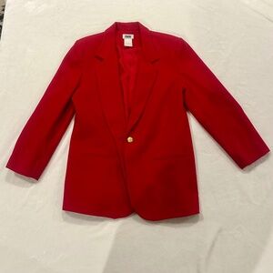 Lambswool blend Red blazer